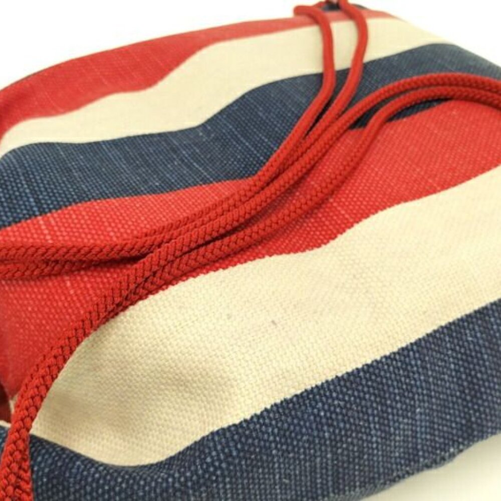 Gucci Backpack Draw String Logo Canvas Tricolor - image 8